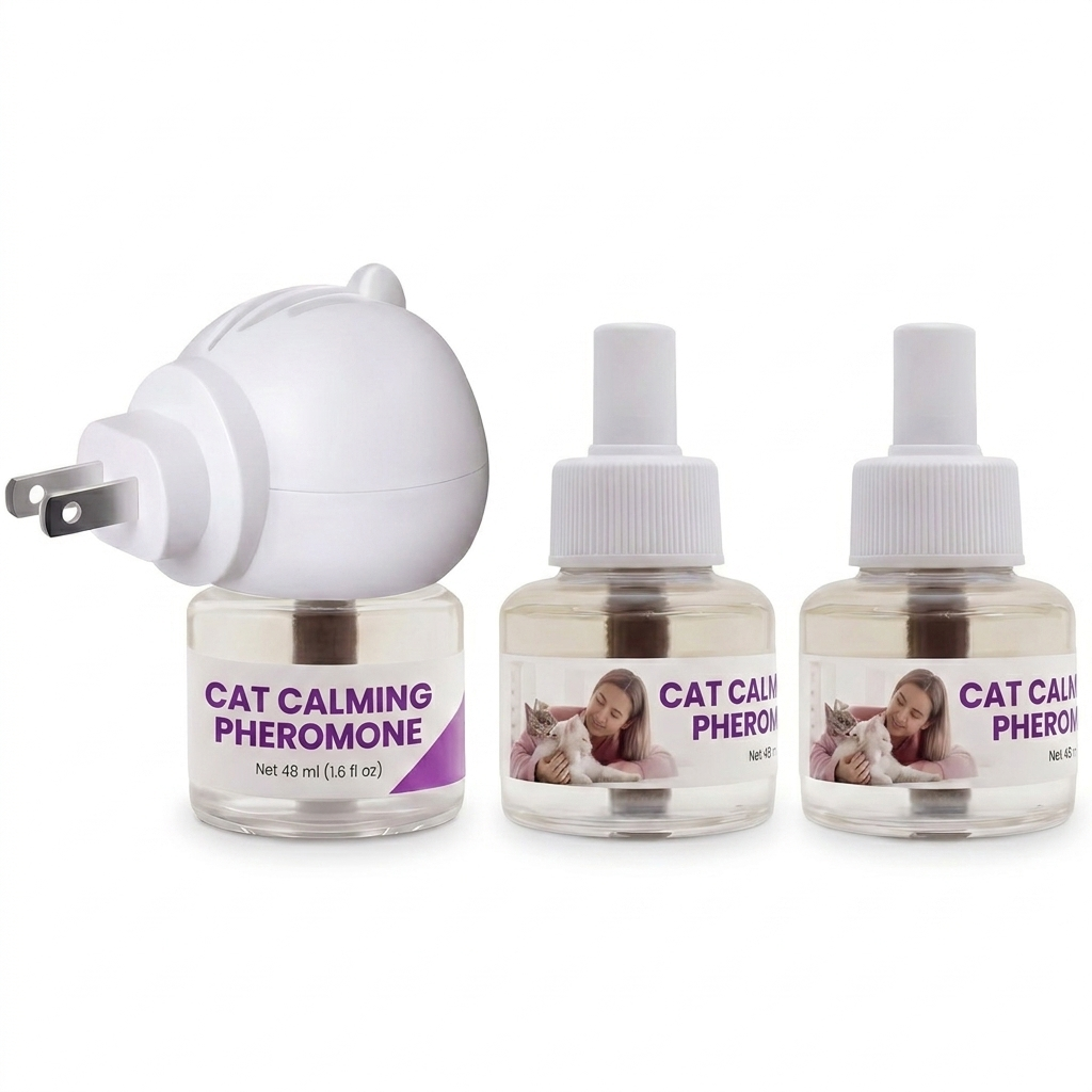 PurrEase Calming Bundle — Diffuser + 1 Refill + FREE 30-Day Refill